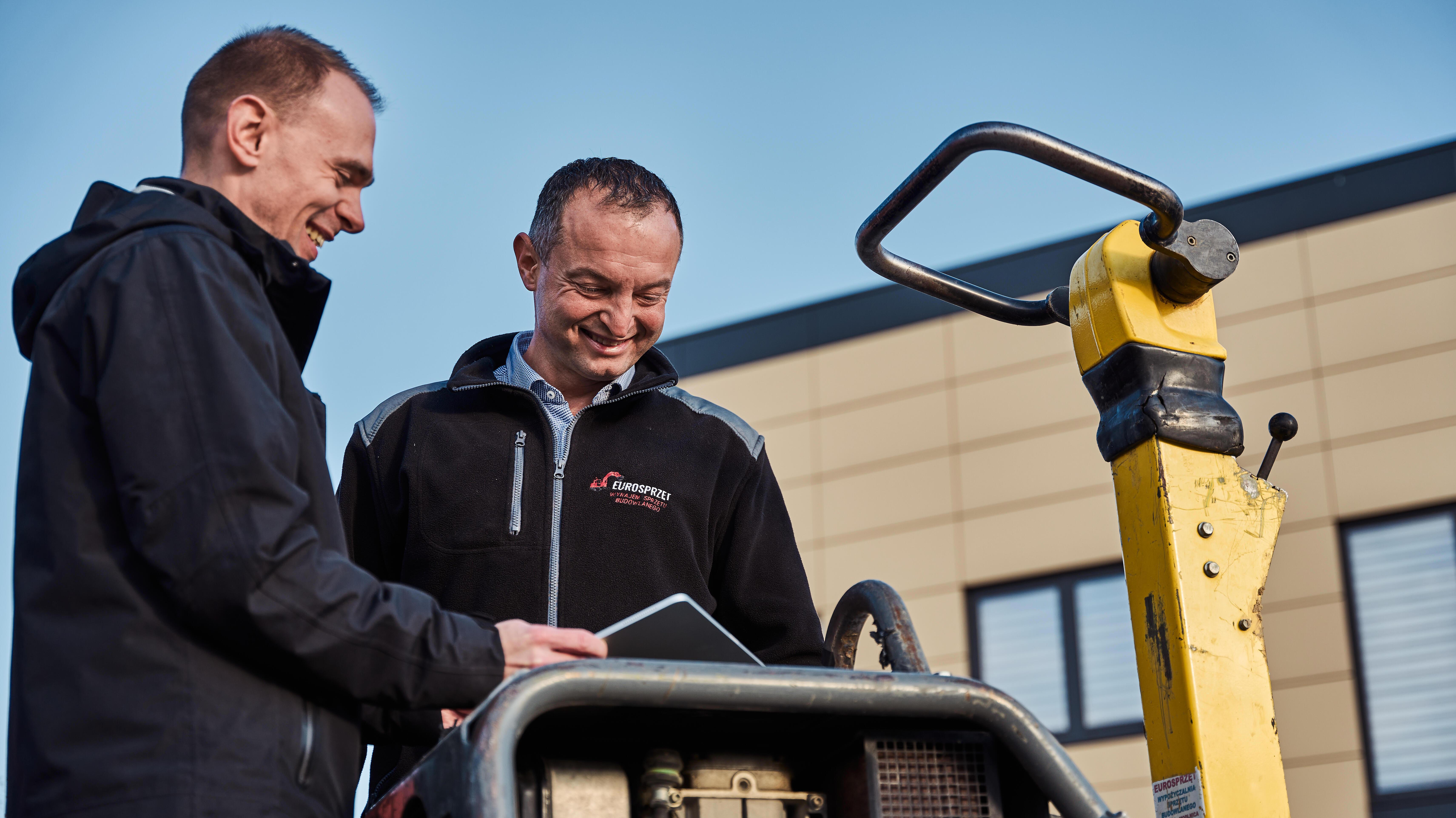 Two men in conversation